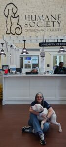 Melanie Terrell pictured with her best friend, Koda